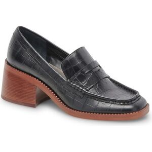 Dolce Vita Croc-Embossed Talie Loafer Pump